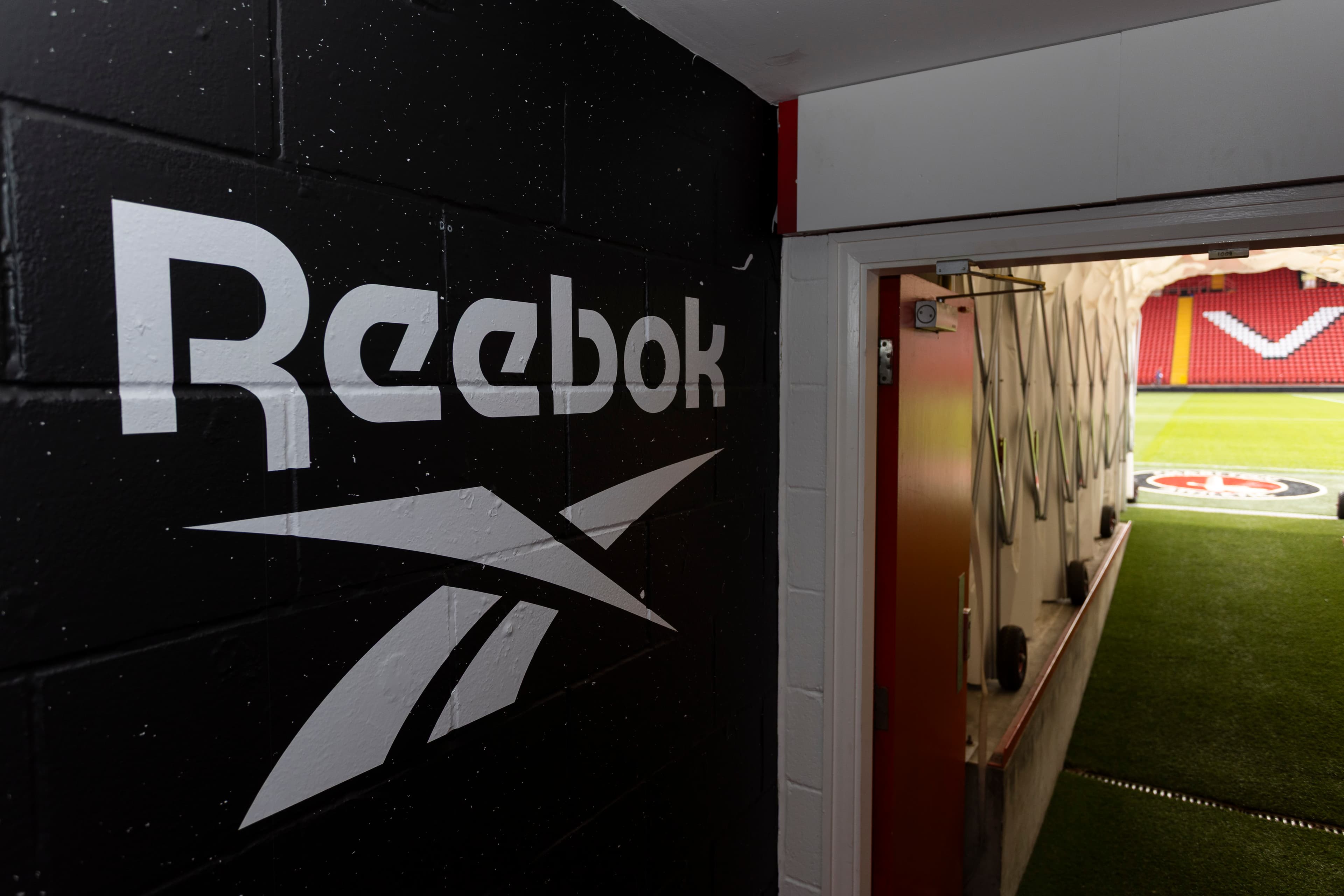 Wall-wrap detail in the Charlton Athletic tunnel